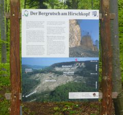 Hirschkopf Bergrutsch - Beschreibung