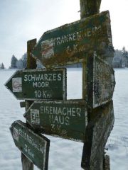 Wegweiser in der Rhön