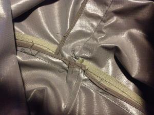 LifePants inseam zip construction inside view